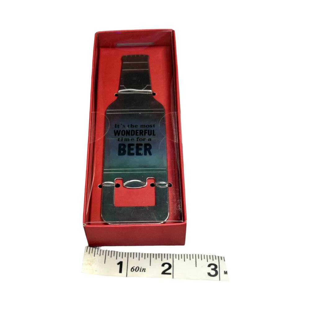 Its The Most Wonderful Time For A Beer Wood Wall Mount Bottle Opener - Picture 2 of 8